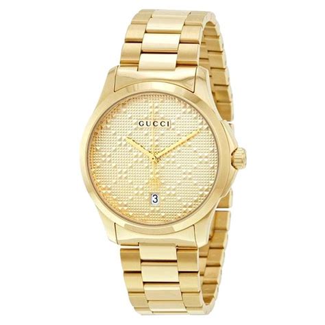 gucci gold tone men|Gucci watches for men.